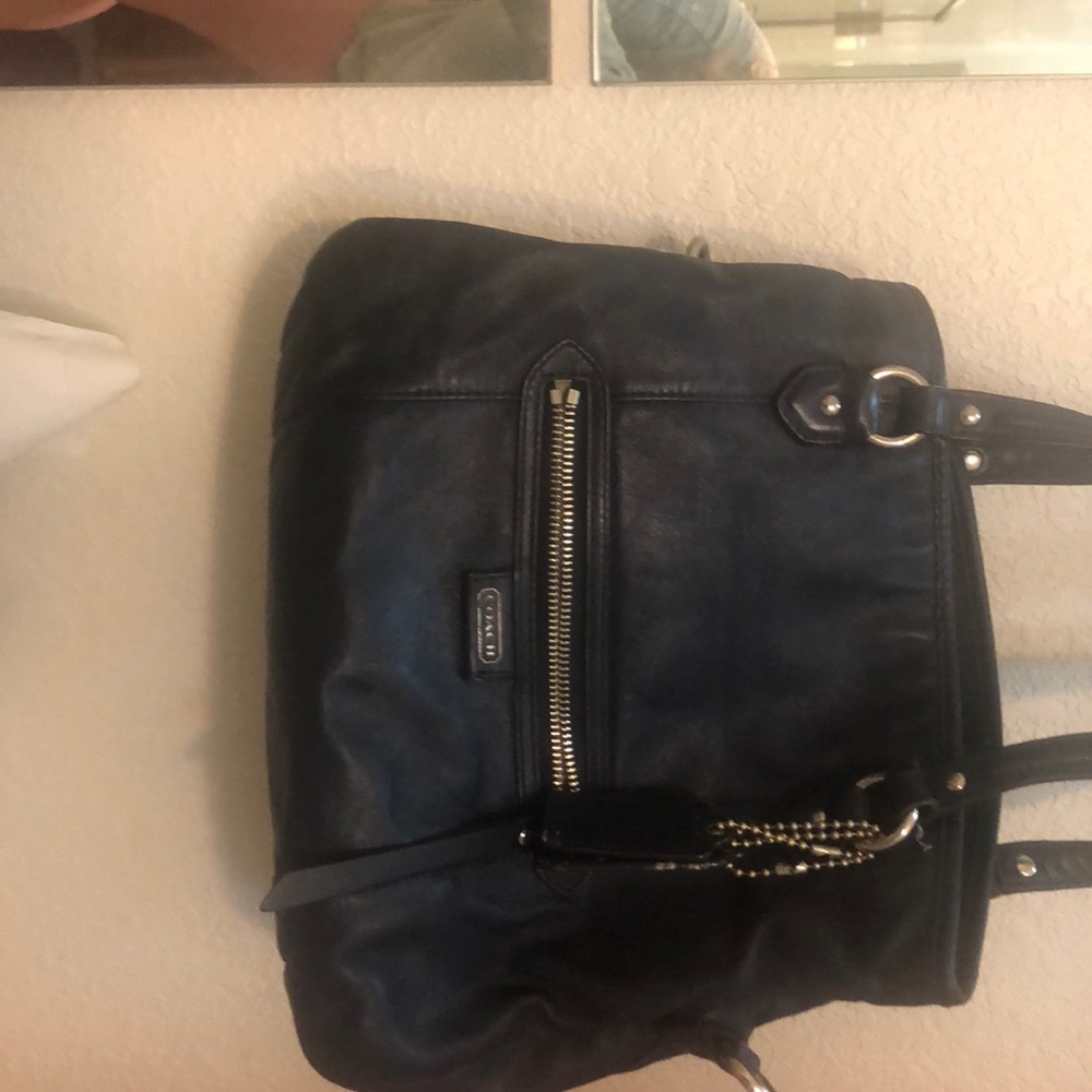 Navy blue coach bag